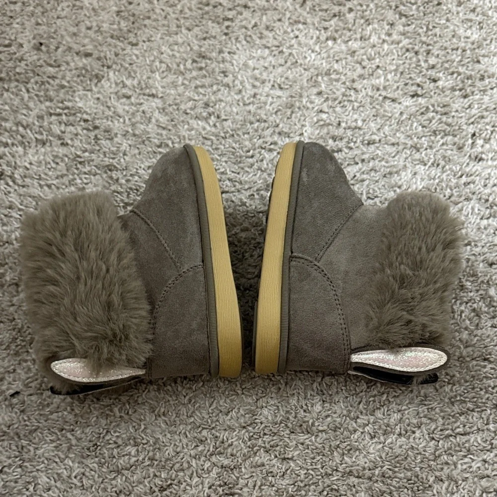 Cozy Gray Fur-Lined Kids Boots
